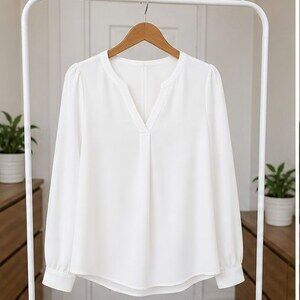Mauve V Neck Top